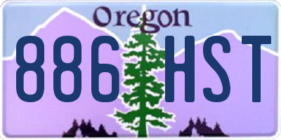 OR license plate 886HST