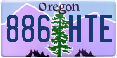 OR license plate 886HTE