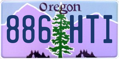 OR license plate 886HTI