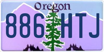 OR license plate 886HTJ