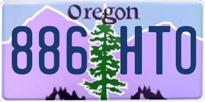 OR license plate 886HTO