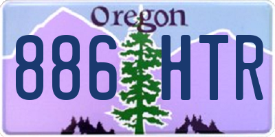 OR license plate 886HTR