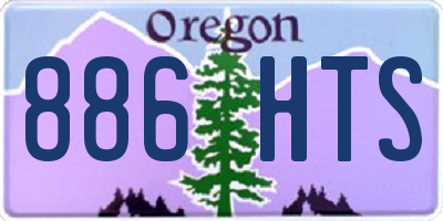 OR license plate 886HTS