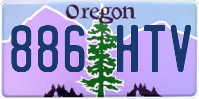 OR license plate 886HTV