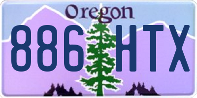 OR license plate 886HTX