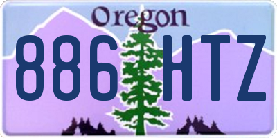 OR license plate 886HTZ