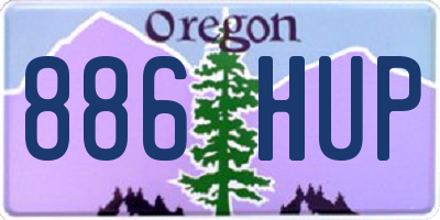 OR license plate 886HUP