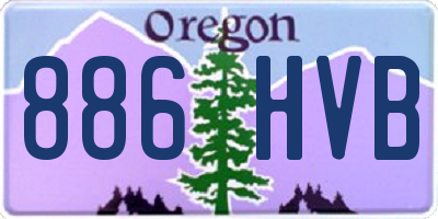 OR license plate 886HVB