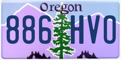 OR license plate 886HVO