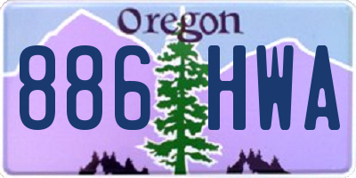 OR license plate 886HWA