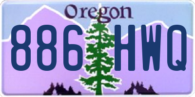 OR license plate 886HWQ