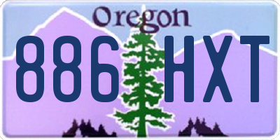 OR license plate 886HXT