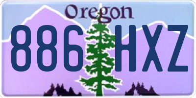 OR license plate 886HXZ