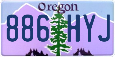 OR license plate 886HYJ