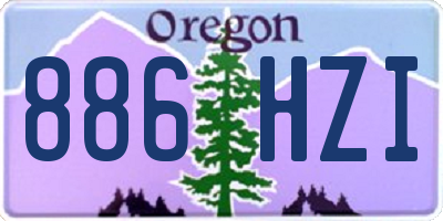 OR license plate 886HZI