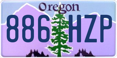 OR license plate 886HZP