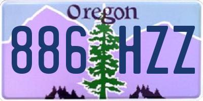 OR license plate 886HZZ
