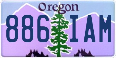 OR license plate 886IAM