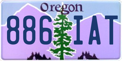OR license plate 886IAT