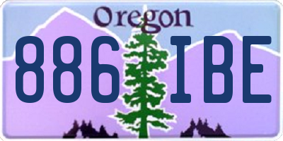 OR license plate 886IBE