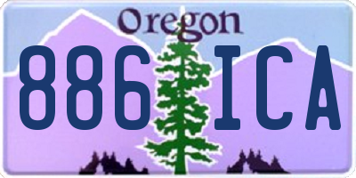 OR license plate 886ICA