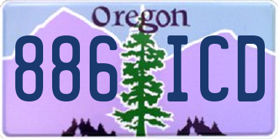 OR license plate 886ICD