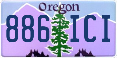 OR license plate 886ICI