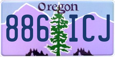 OR license plate 886ICJ