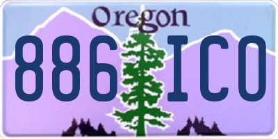 OR license plate 886ICO