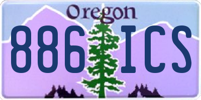 OR license plate 886ICS