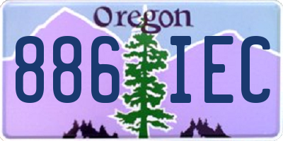 OR license plate 886IEC