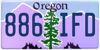 OR license plate 886IFD