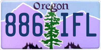 OR license plate 886IFL