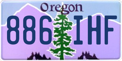 OR license plate 886IHF