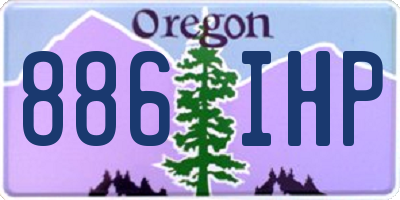 OR license plate 886IHP