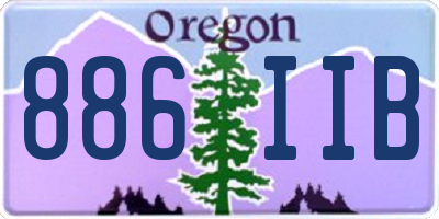 OR license plate 886IIB