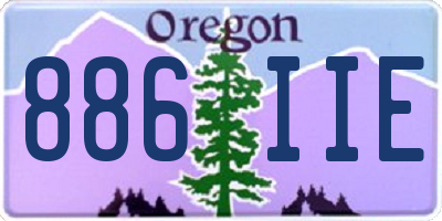 OR license plate 886IIE