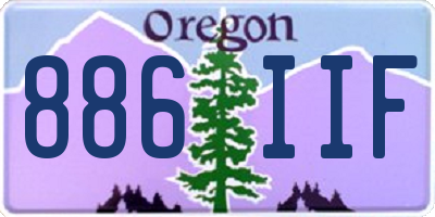 OR license plate 886IIF