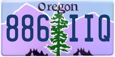 OR license plate 886IIQ