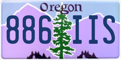 OR license plate 886IIS