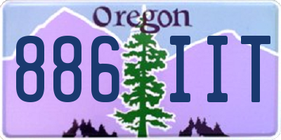 OR license plate 886IIT