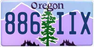 OR license plate 886IIX