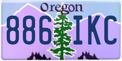 OR license plate 886IKC