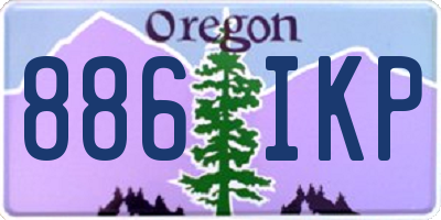 OR license plate 886IKP