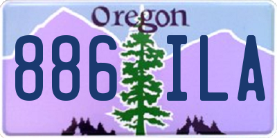 OR license plate 886ILA