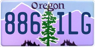 OR license plate 886ILG