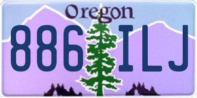 OR license plate 886ILJ