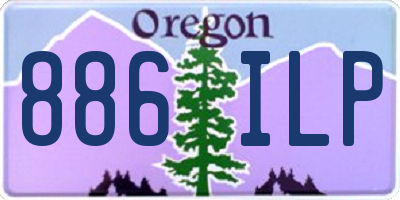 OR license plate 886ILP