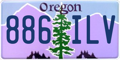 OR license plate 886ILV