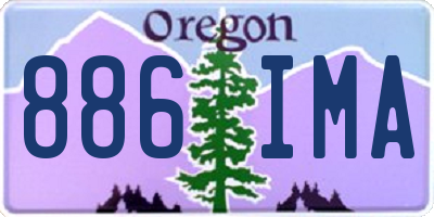 OR license plate 886IMA